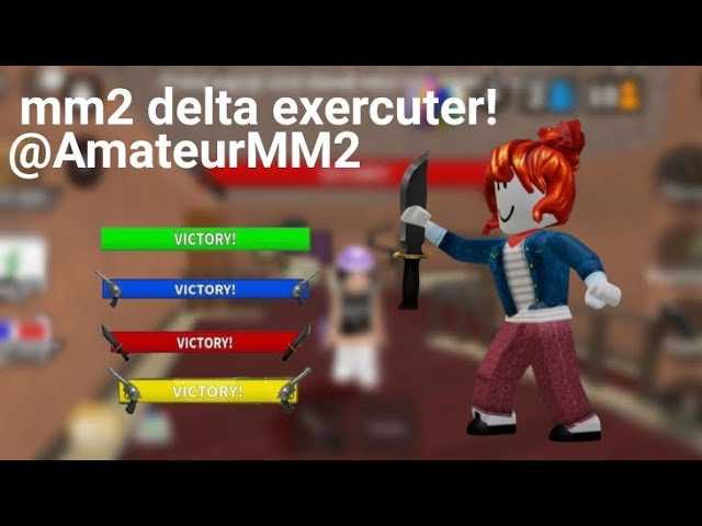 Lets play mm2 to script Delta exercuter mod is YARHM ll #mm2sheriffmontage #mm2edit #roblox #mm2 🤓