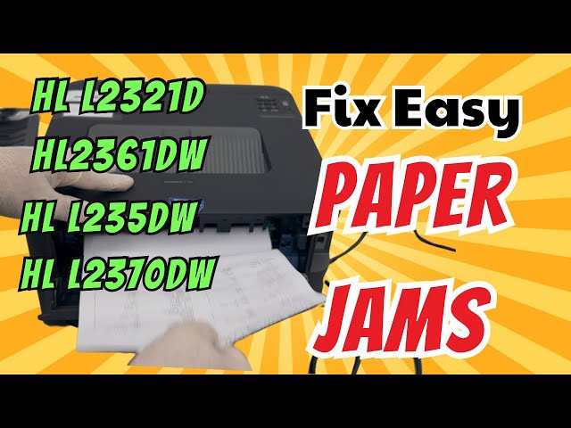 Fix Brother Printer Paper Jam Like a Pro – Easy for All Laser Models