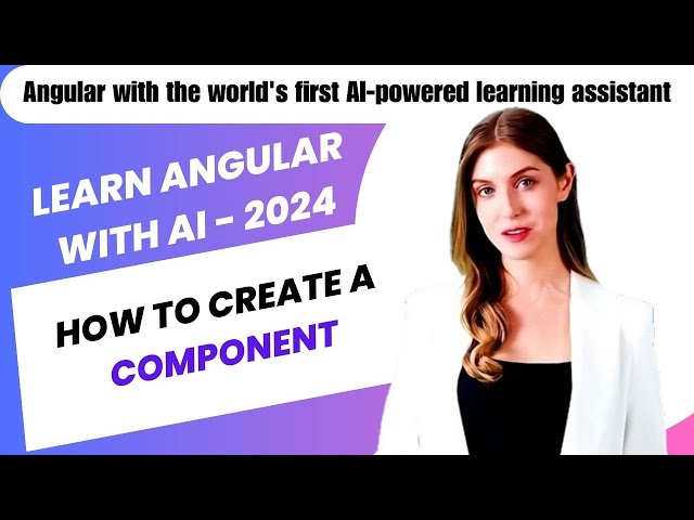 how to create angular component in visual studio code |  Learn Angular For Beginners | 2024