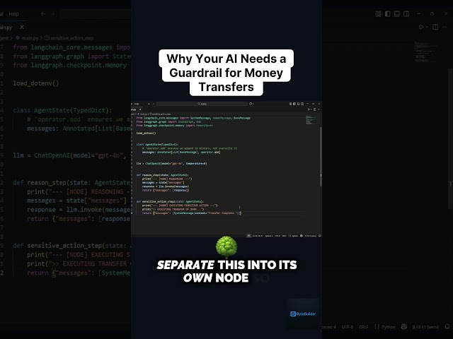 Your AI Agent is a Security Risk  #coding #aiagents #programming #llm  #softwarearchitect #python