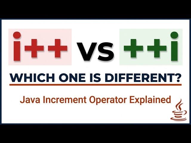 i++ vs ++i in Java | Increment Decrement Operator Explained with Tricky Examples