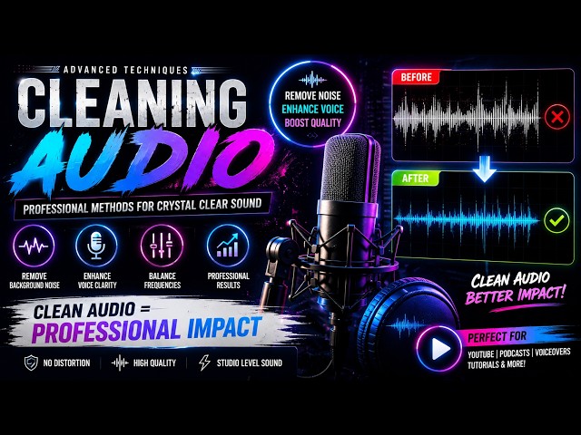 How to Clean Audio Like a Pro 🔥 | Remove Noise & Enhance Voice Quality