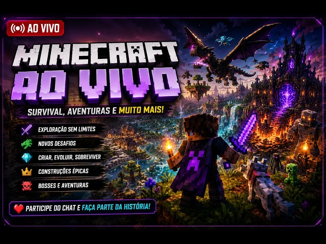 🔴 MINECRAFT COM MODS AO VIVO! 🔥