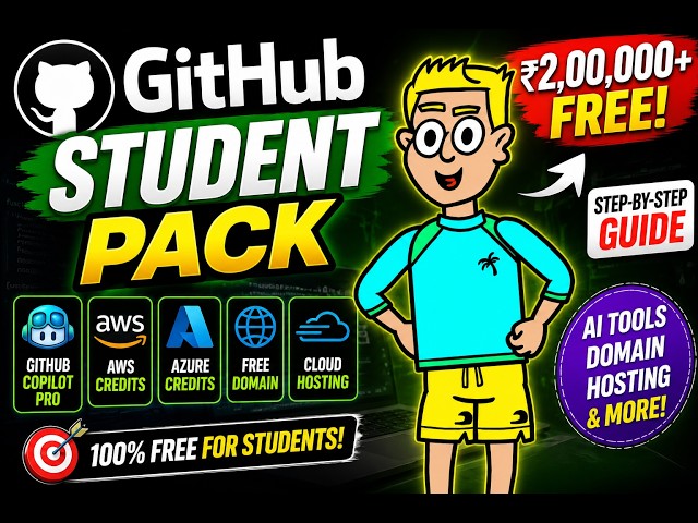 GitHub Student Developer Pack 2026 | Complete Setup & Application Guide |Get ₹2,00,000 FREE Benefits