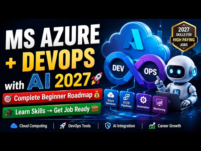 MS Azure + Azure DevOps with AI 2027  | Complete Beginner Roadmap | AI  Jobs  |  Naresh IT