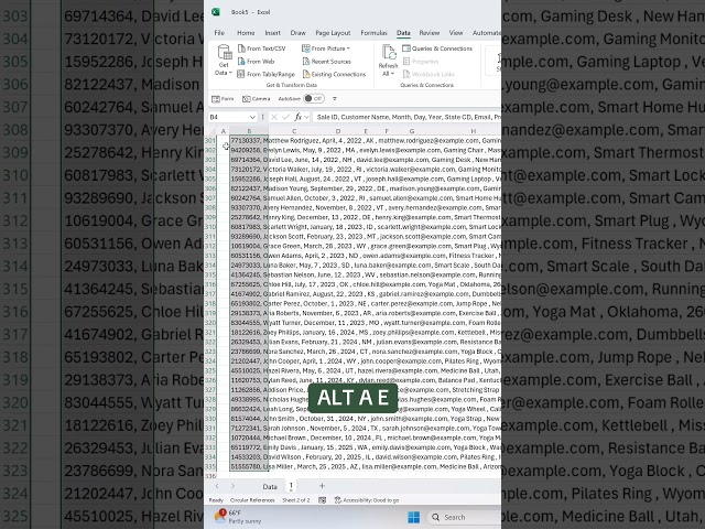 How to clean messy CSV data using Text to Columns. 🤯 #excel #tutorial