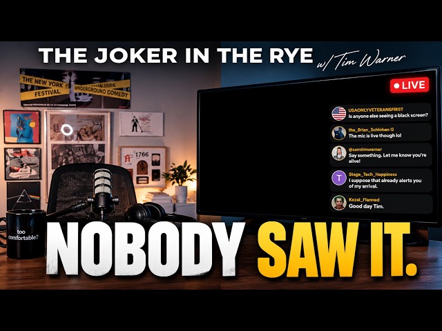 The Greatest Livestream Nobody Ever Saw | The Joker in the Rye w/ Tim Warner