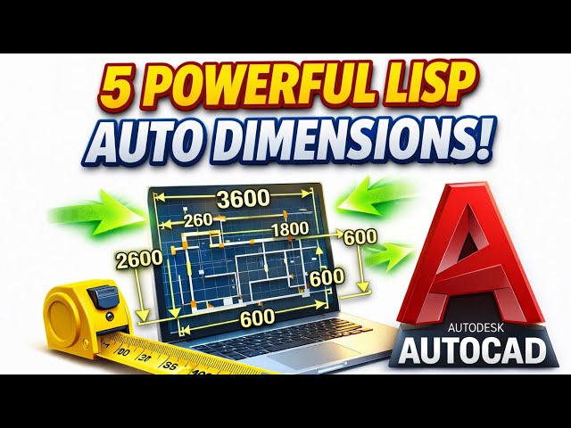"AutoCAD Automation Dimension LISP : Best CAD Tutorials"