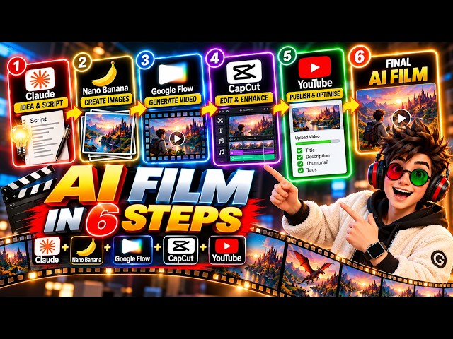 Claude + Nano Banana + Google Flow: Full AI Video Workflow