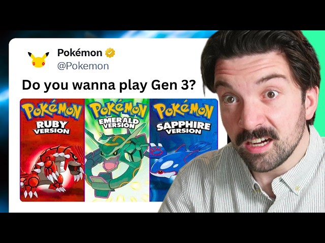 Pokémon is actually talking about Ruby & Sapphire..