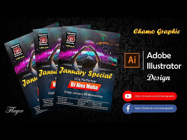 Adobe illustrator Flayer design 2022 / Chamo Graphic