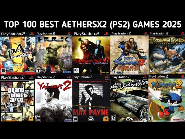 Top 100 Best Aethersx2 Games 2025 | Best PlayStation 2 Games
