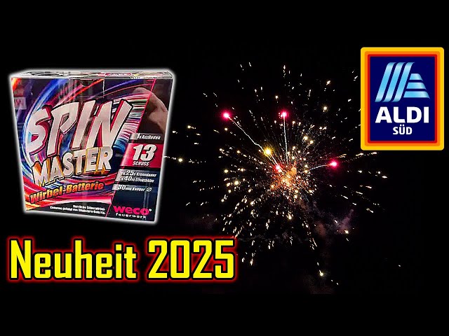 WECO SPIN MASTER BATTERY | €12.99 | ALDI NEW PRODUCT 2025 | Fireworks