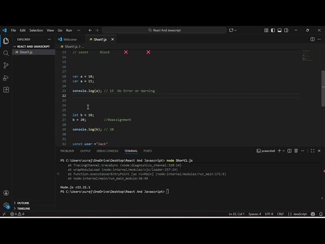 1/100 JS and React Interview Question