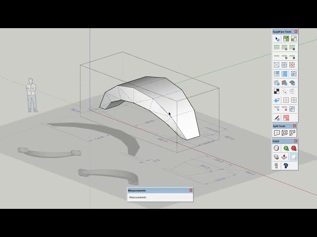 Modeling a curved handle in SketchUp
