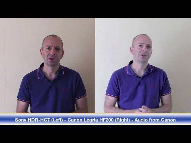 Canon Legria HF200 - Part 2 - Screen Menus & Video Footage Comparison