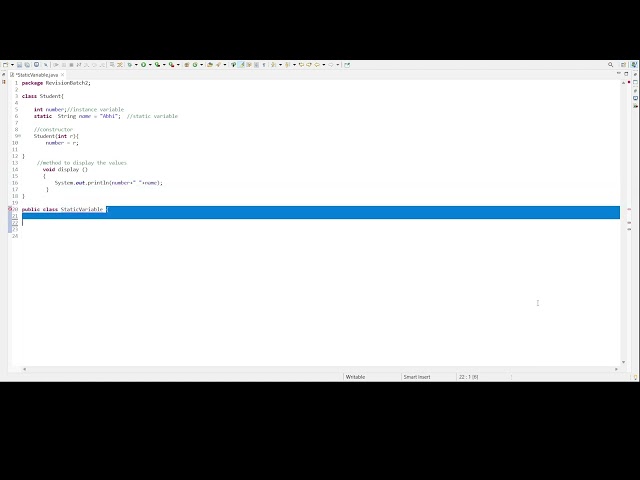 Java Program: How To Use Static Variable In Java #75dayshardchallenge 45/75