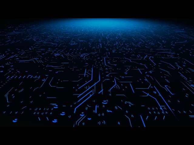 Circuit electronics, digital computer motherboard animation background - YouTube 4K video