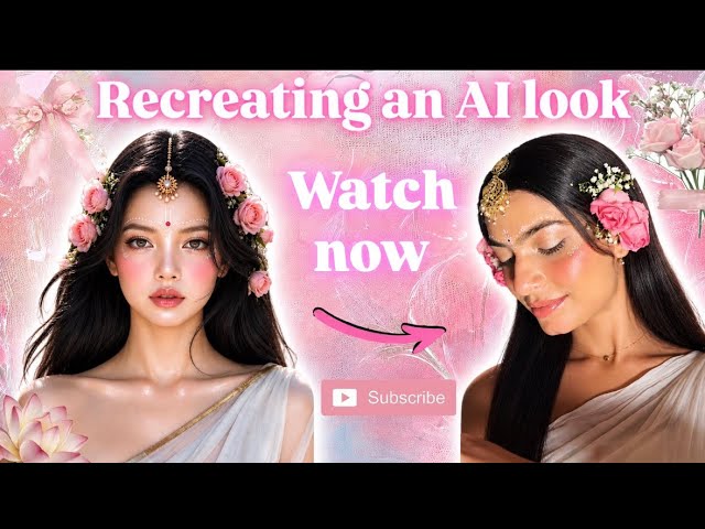 Recreating an Ai look 🌸Make up tutorial 🎀✨ 