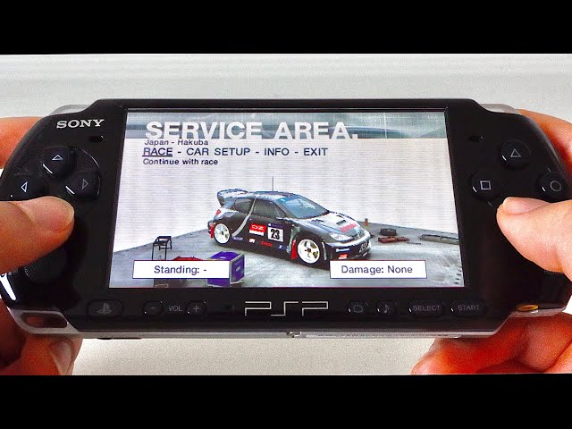 Colin mcrae Rally 2005 Plus Gameplay on PSP