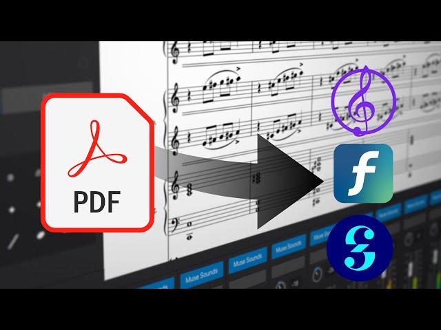 Scan and Transcribe MUSICAL SCORES from PDF to any Sheet Music Software