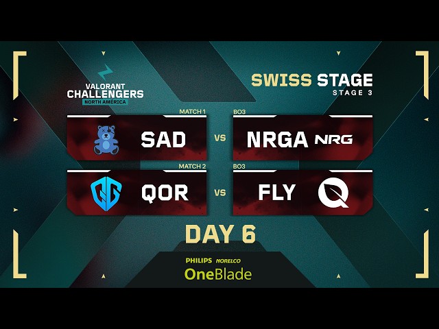 SAD vs NRGA | QOR vs FLY | VALORANT Challengers NA | Week 2 Day 2 | Regular Phase | Stage 3