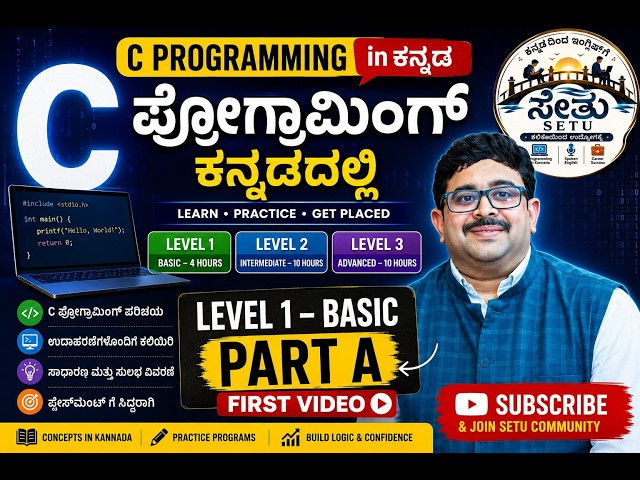 C PROGRAMMING  LEVEL-1  PART - A