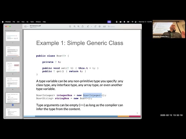 Java 6 Generics