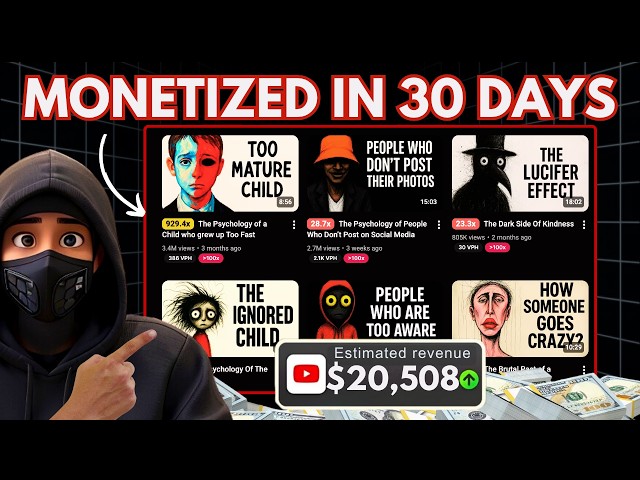 I Copied a $20k/Month Faceless Psychology Channel (Here's the Exact Blueprint)