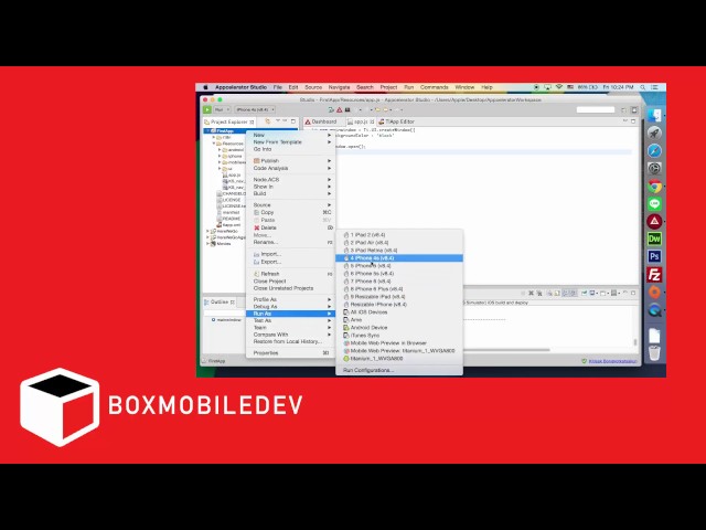 EP   003 เริ่มสร้าง window และแสดงข้อความ Appcelerator [BOXMOBILEDEV]