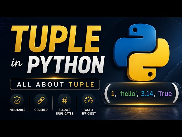 I Explained all about Tuple in 3 minutes! #tuples 