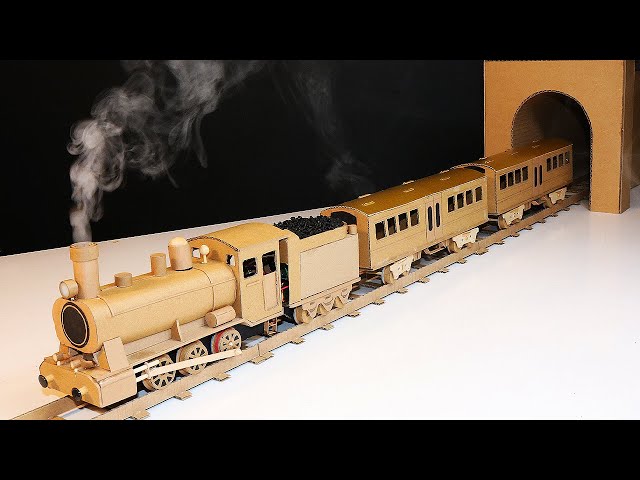 How Make a Cardboard Steam Train at Home