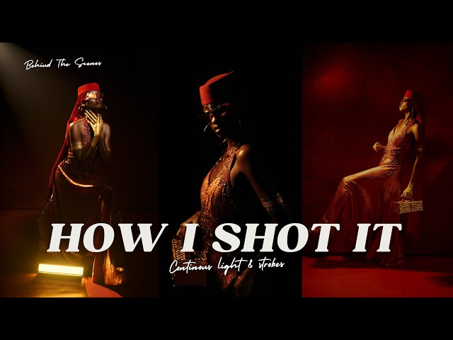 Shooting Creative Portraits Using Continuous Lighting & Strobes | SONY A7IV | BTS EP. 2