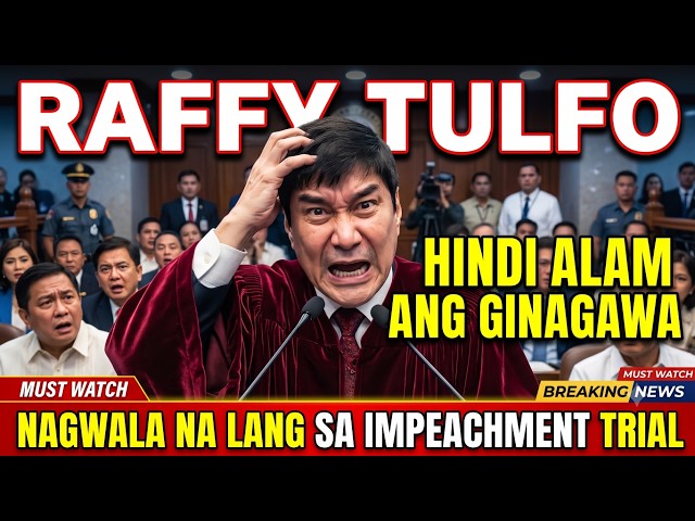 RAFFY TULFO, HINDI ALAM ANG GINAGAWA, NAGWALA NA LANG SA IMPEACHMENT TRIAL