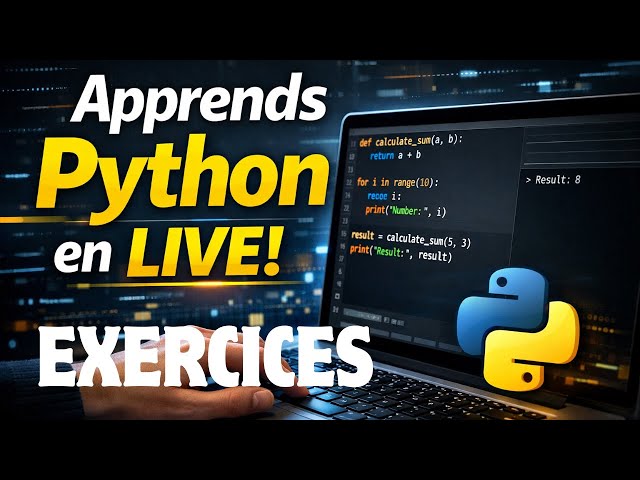 Apprends Python pour Débutants – Exercices Pratiques