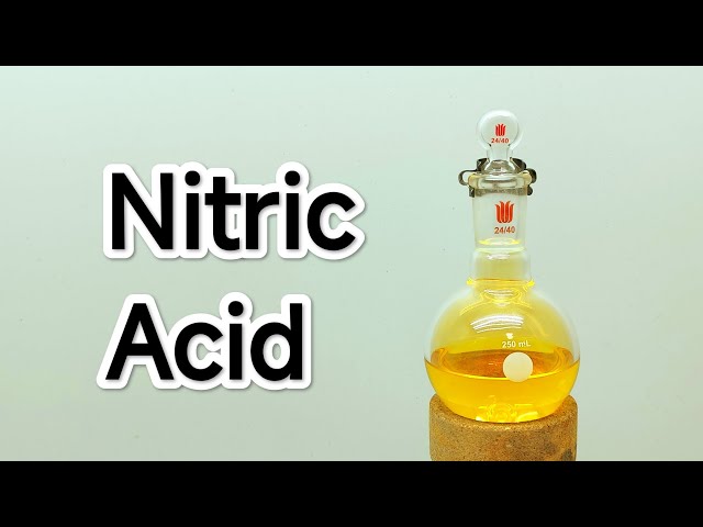 Making 99% Nitric Acid from an unusual fertilizer.