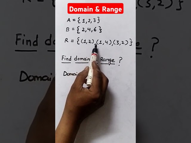 How to find domain and range ? #sets  #class11 #maths #domainandrange