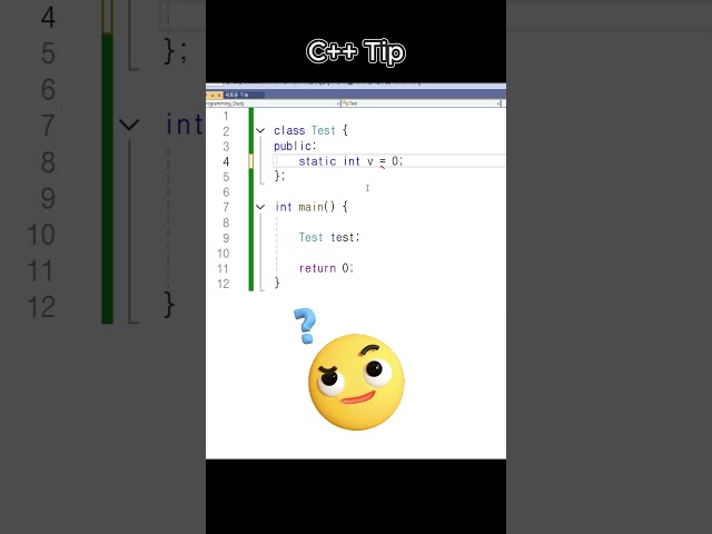 The reason for using inline static is as follows. #C++ #C++tip #coding