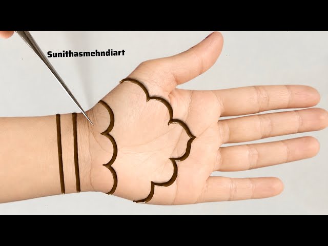 Diseño de Mehndi fácil | Diseño de Mehndi sencillo para toda la mano | Nuevo diseño de Mehndi esp...