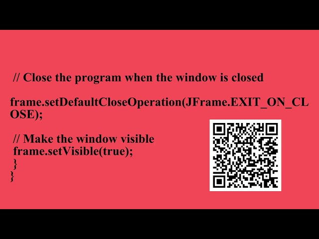 Building Windows Using JFRAME | Q4 Java L11 P1 | SMILE ROAD