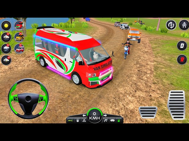 Van Driving Simulator Games | Real Minibus Realistic Offroad Driving Video Game | Android GamePlay