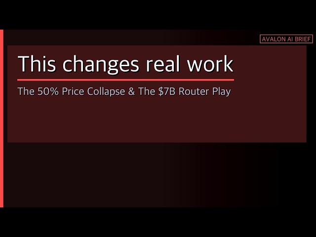 The Agentic Price Collapse: What It Changes for Real Work