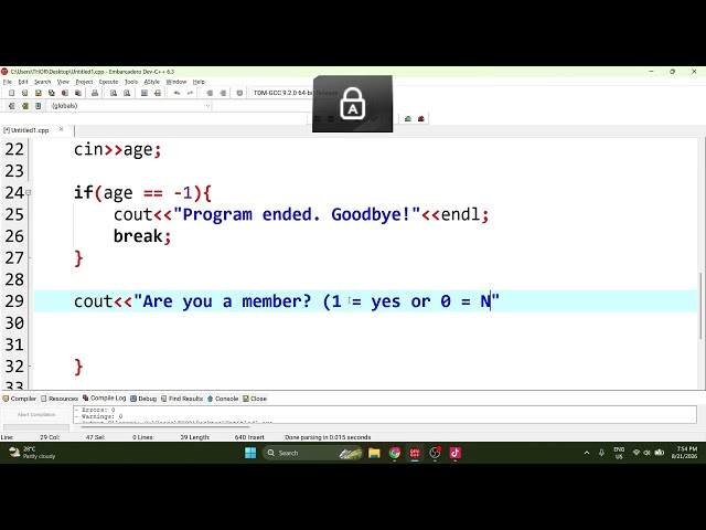 C++ —While Loop