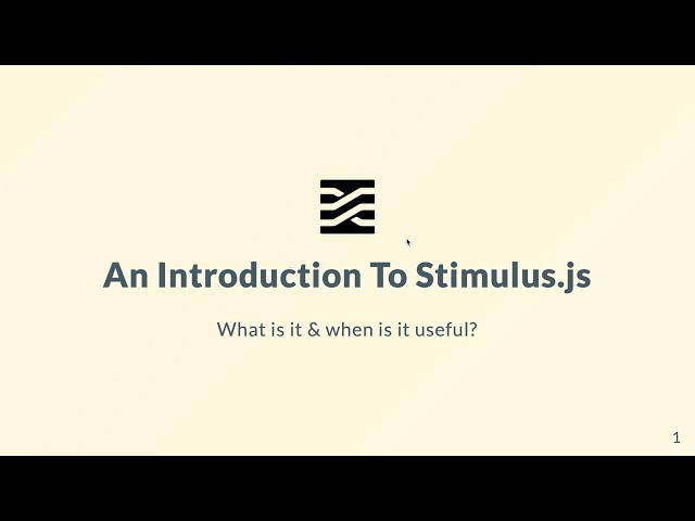 An Introduction To Stimulus.js #StimulusJS