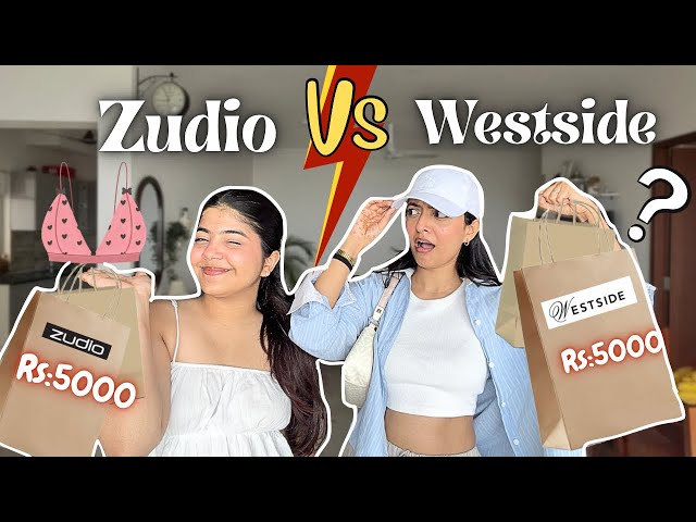 Zudio vs Westside challenge between Gungun and me 😲😂✨❤️let’s see who did better!😎|Yashasvi Rajpoot|