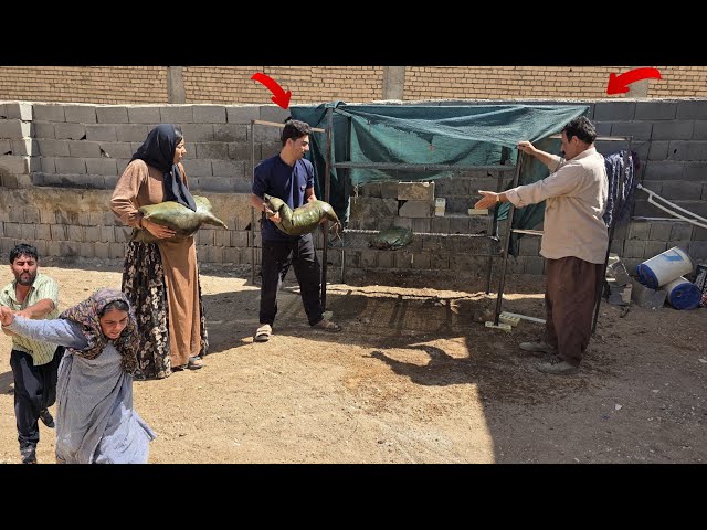Ayas and his wife Maryam helping his father with tasks; Amir in a conflict with Soraya.