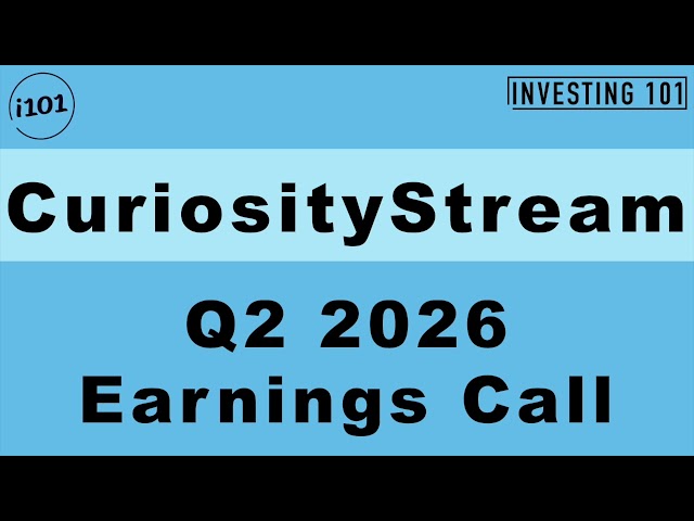 CuriosityStream Q2 2026 Earnings Call | Direct Subscription & Content Licensing Yield Net
