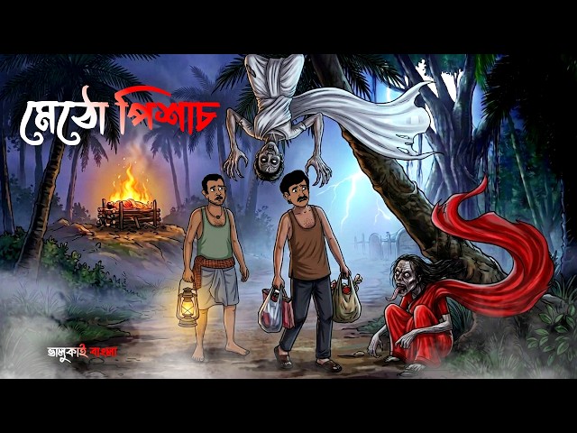 মেঠোপিশাচ | Methopishach | Grambanglar Bhuter Cartoon | Bengali Horror Cartoon | Vuter Golpo