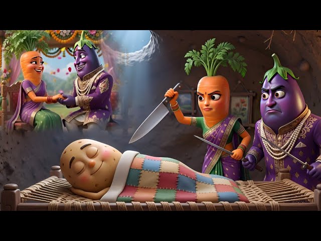 vegetable love story | Aalu Emotional Vegetable Story | vegetable story | vegetable cartoon in hindi