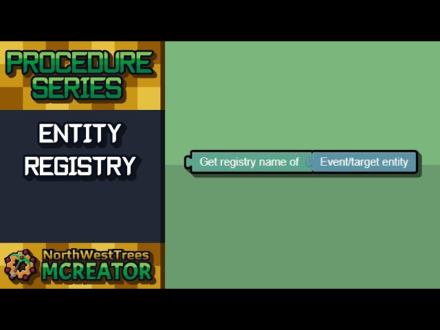 #58 Entity Registry | MCreator Procedure Tutorial